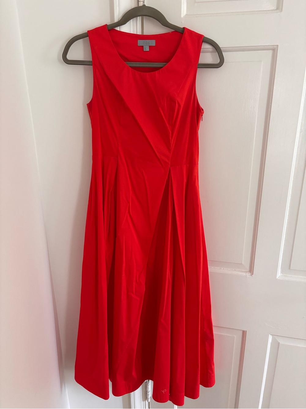 COS Red Sleeveless A-Line Dress